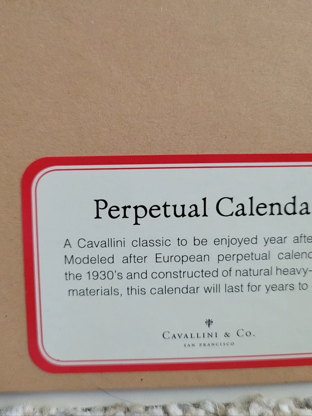 Cavallini & Co Perpetual Calendar, Cacti & Succulents